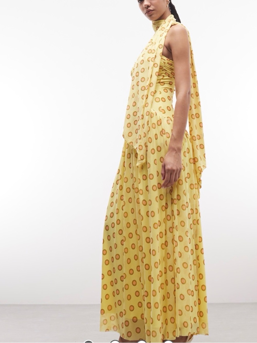 Anthropologie AFRM Rori sculpted waist maxi dress